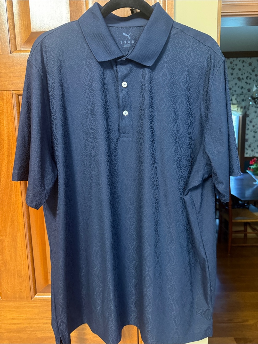 Puma Men's Dark Navy Short-Sleeve Polo